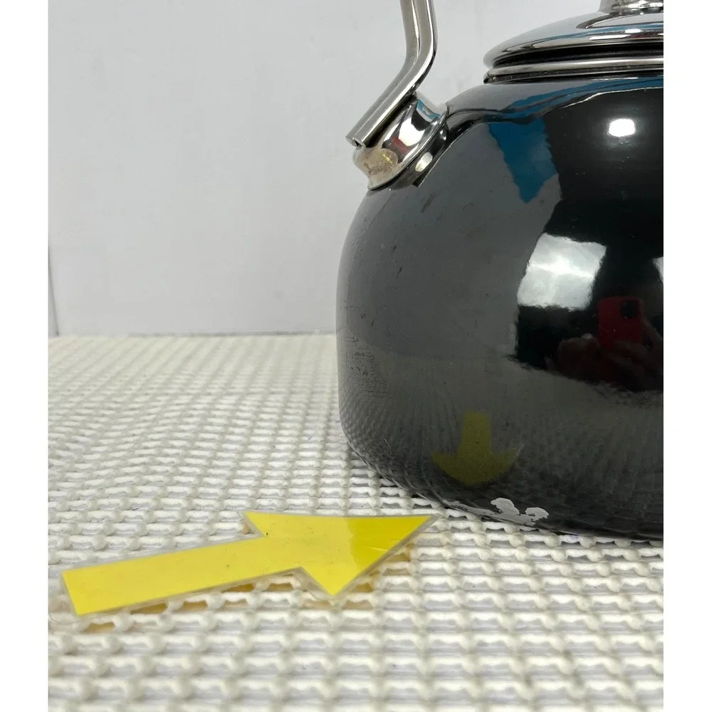 Chantal Black‎ Stainless Steel Stovetop Kettle Teapot Whistling Modern Design